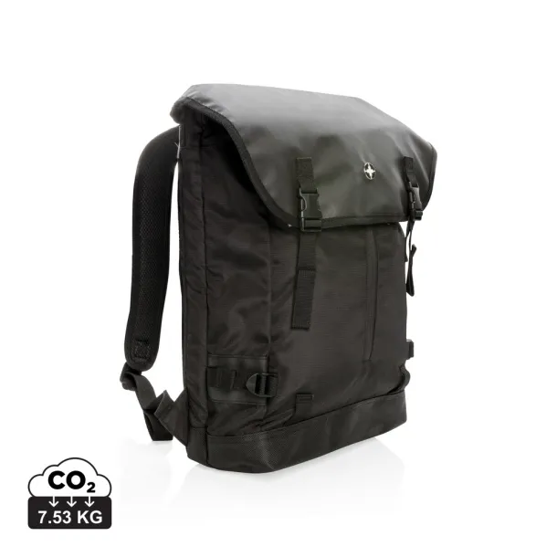  Swiss Peak 17” outdoor laptop backpack - Swiss Peak Black