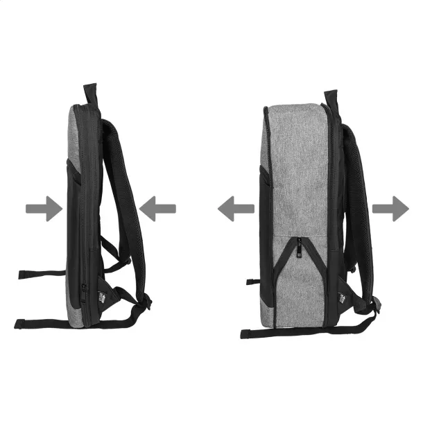 Bapuba RPET extendable backpack Grey Black