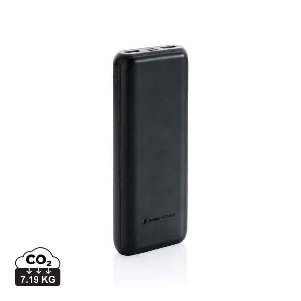 Urban Vitamin Pasadena Urban Vitamin Pasadena 20.000 mAh 18W PD powerbank - Urban Vitamin Black