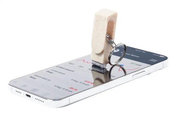Elyra mobile holder keyring Natural