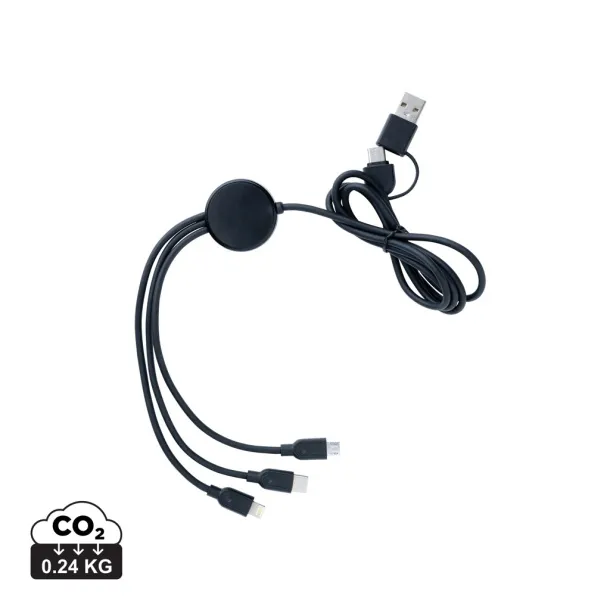  RCS 6u1 kabel od recikliranog TPE-a i reciklirane plastike - XD Collection Crna
