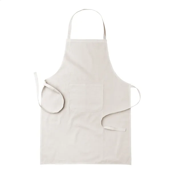 Crudo cotton apron Beige