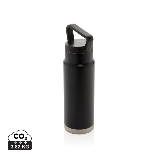  nepropusna vakumska boca s ručkom - XD Collection Crna