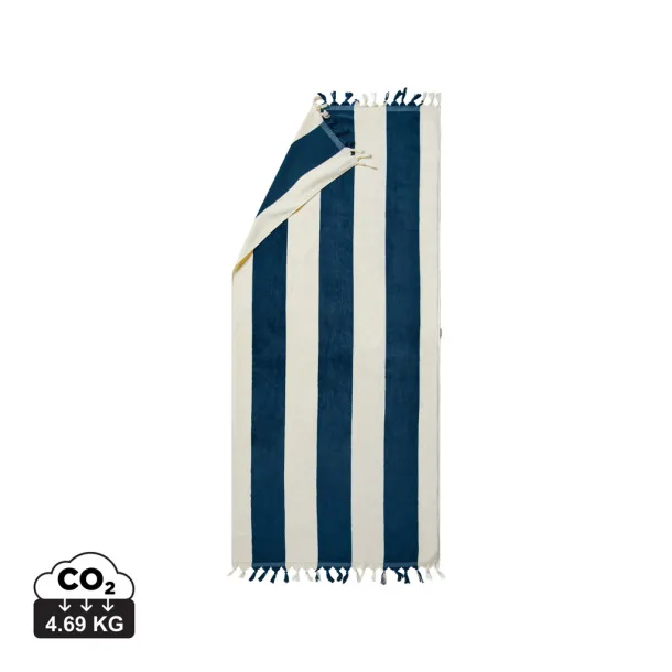  VINGA Valmer ručnik za plažu, 450 g/m2 - Vinga navy 11-0606 TCX