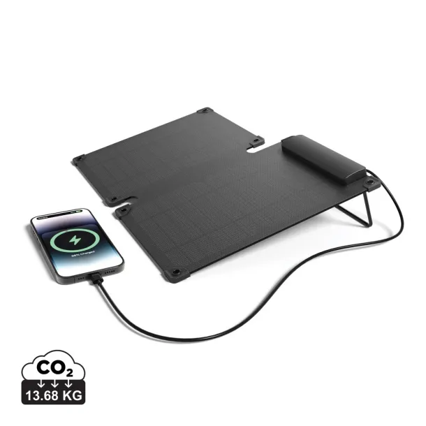  Solarpulse rplastic portable Solar panel 10W - XD Collection Black