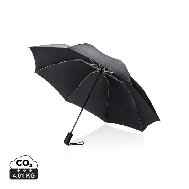  SP AWARE™ 23" sklopivi automatski kišobran obrnutog otvaranja - Swiss Peak Crna