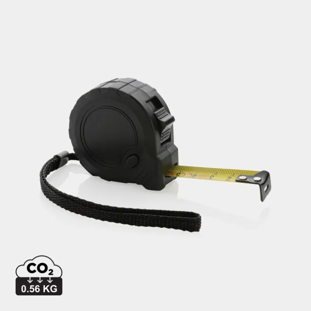  RCS recycled plastic 3M/16 mm tape with stop button - XD Collection Black