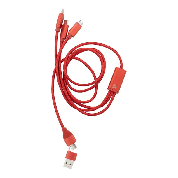 Ralong USB charger cable Red