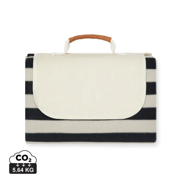  VINGA Alba GRS RPET picnic blanket - Vinga Black