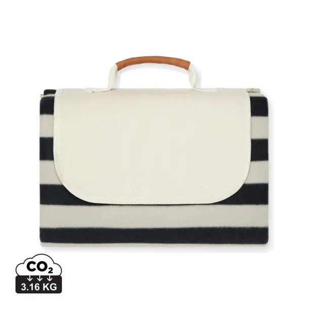  VINGA Alba GRS RPET picnic blanket small - Vinga Black