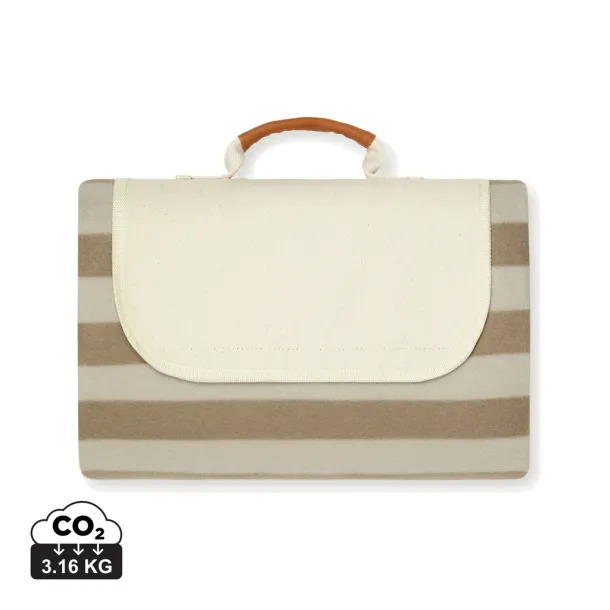  VINGA Alba GRS RPET picnic blanket small - Vinga brown