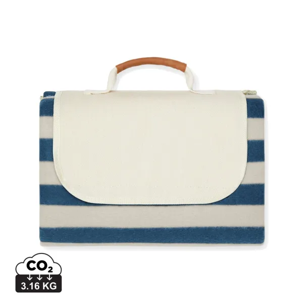  VINGA Alba GRS RPET picnic blanket small - Vinga navy