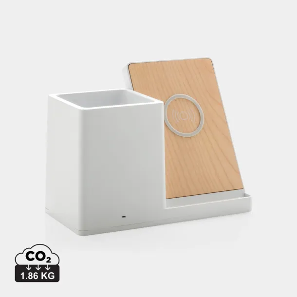  Ontario FSC® & RCS recycled plastic 10W wireless - XD Xclusive White