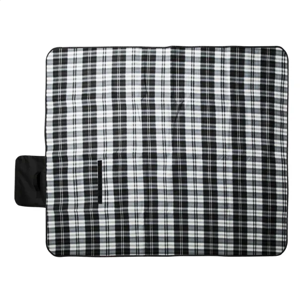Angama RPET deka za piknik, 160 g/m² Crna