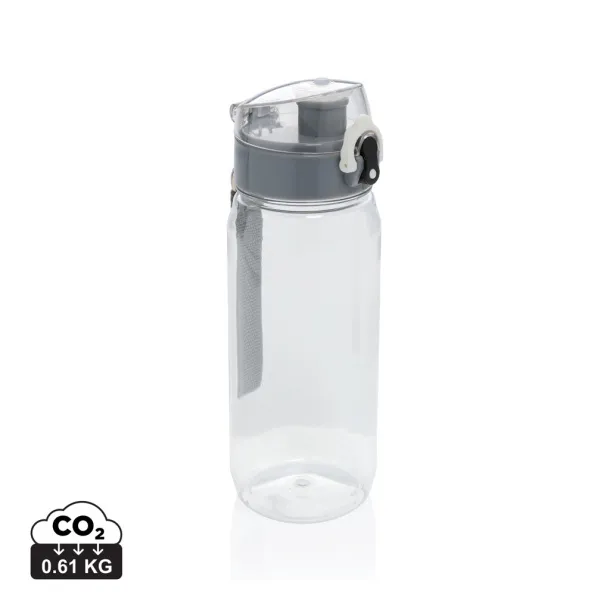  Yide RCS Recycled PET leakproof lockable waterbottle 600ML - XD Collection Transparent