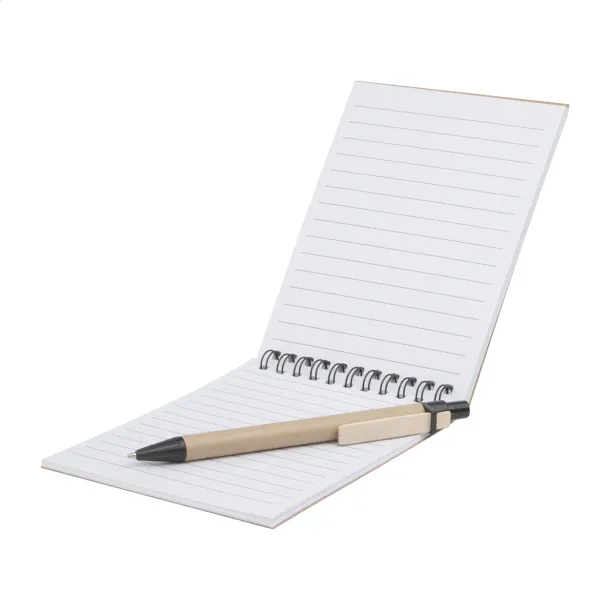 Negundo notebook with pen Natural Black
