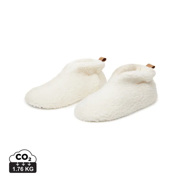  VINGA Santos RCS recycled pet cosy slippers - Vinga off white