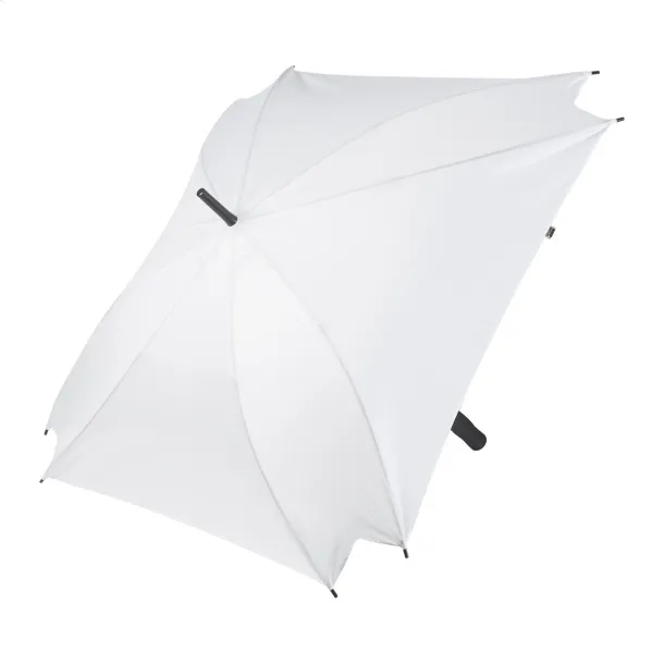 CreaRain Square RPET custom umbrella White