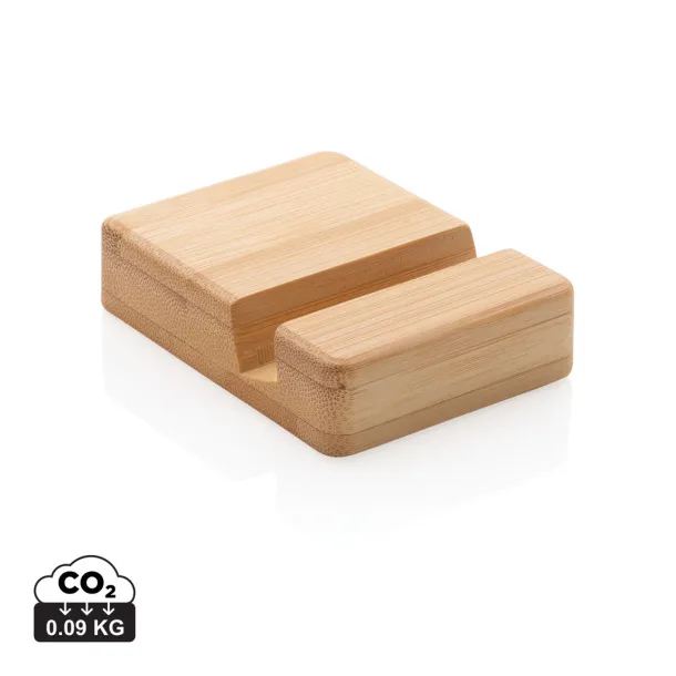  Bamboo phone stand - XD Collection Brown