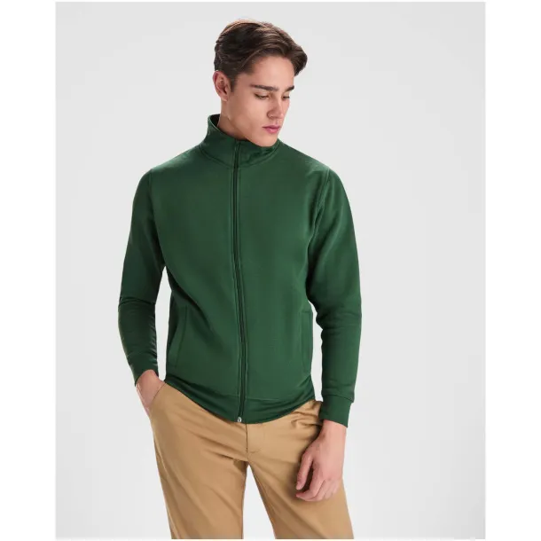 Ulan unisex full zip sweater - Roly Zelena