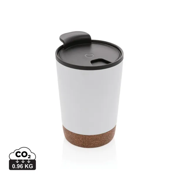  GRS RPP stainless steel cork coffee tumbler - XD Collection White