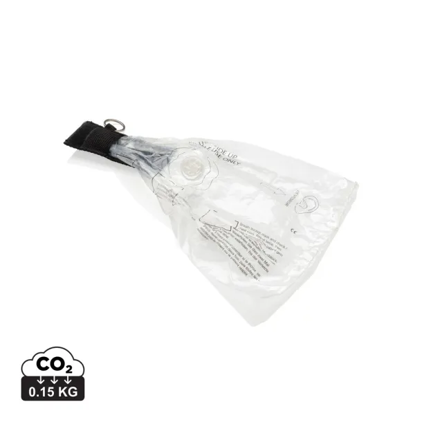  CPR maska na privjesku - XD Collection Crna