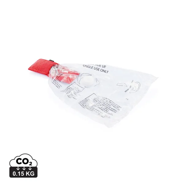  Keychain CPR mask - XD Collection Red