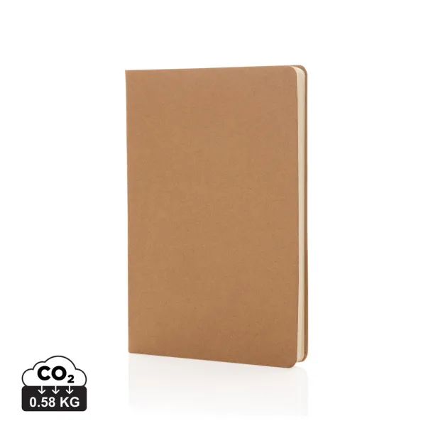  A5 FSC® hardcover notebook - XD Collection Brown