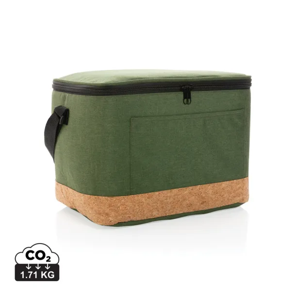  Impact AWARE™ XL RPET two tone cooler bag w/cork detail - XD Collection Green