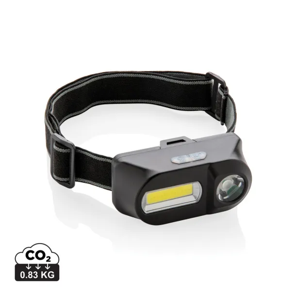  COB i LED naglavna svjetiljka - XD Collection Crna