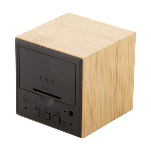 Boolarm bamboo alarm clock Natural
