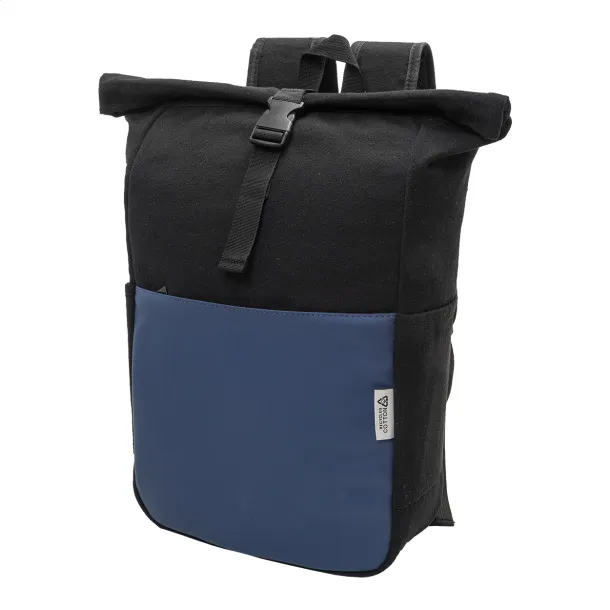 Blakkan Back ruksak od recikliranog canvas platna, 15" Plava