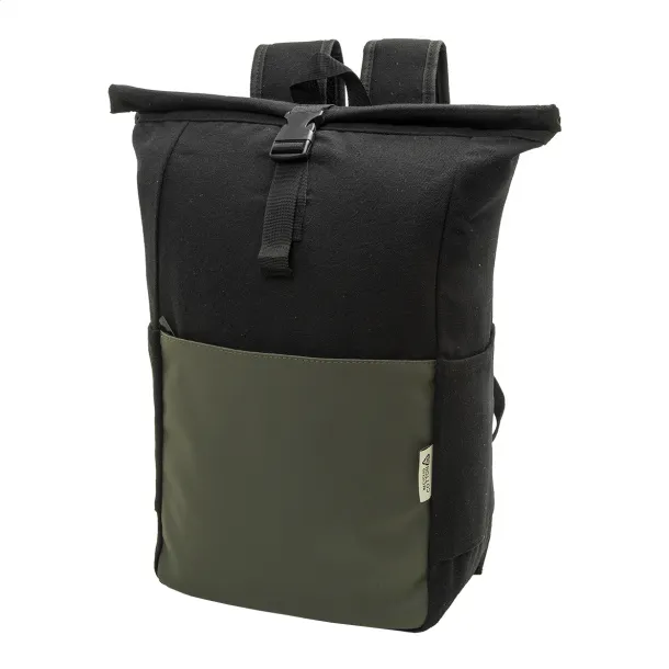Blakkan Back ruksak od recikliranog canvas platna, 15" Zelena