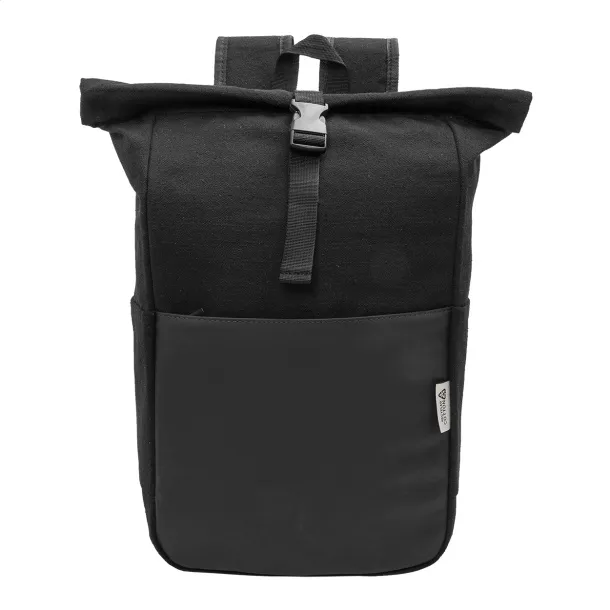 Blakkan Back ruksak od recikliranog canvas platna, 15" Crna