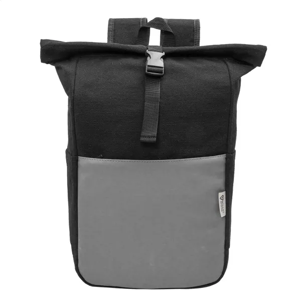 Blakkan Back ruksak od recikliranog canvas platna, 15" Siva