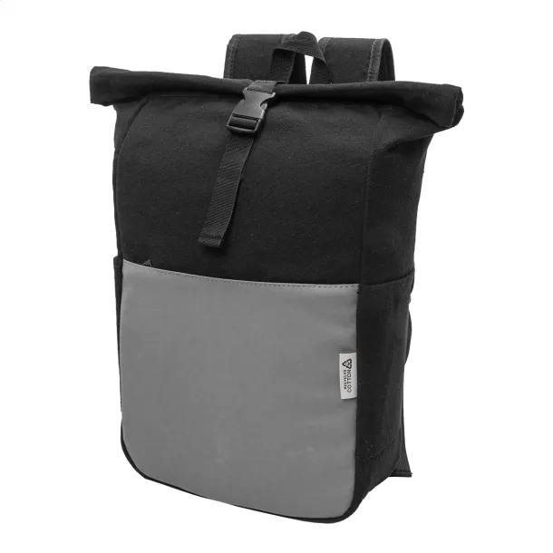 Blakkan Back ruksak od recikliranog canvas platna, 15" Siva