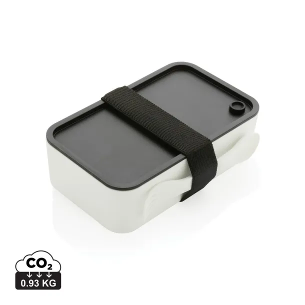 GRS RPP lunch box with spork - XD Collection White