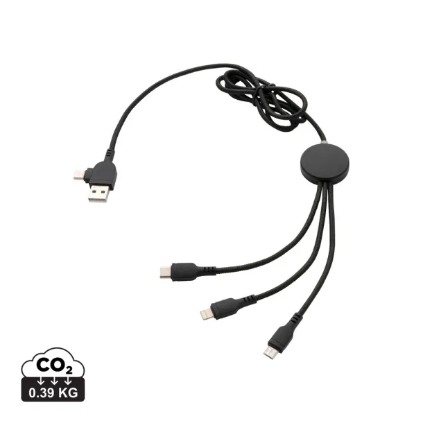  Light up logo 6-in-1 cable - XD Collection Black
