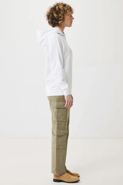 Iqoniq Yengo recycled cotton hoodie with sidepockets - iqoniq recycled white