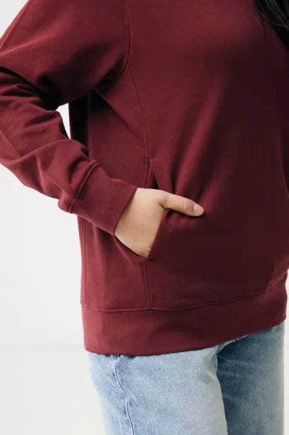 Iqoniq Yengo unisex hoodie od recikliranog pamuka s bočnim džepovima, 280 g/m² - iqoniq burgundy