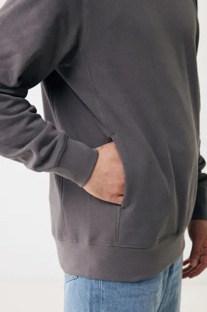 Iqoniq Yengo recycled cotton hoodie with sidepockets - iqoniq anthracite