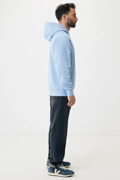 Iqoniq Yengo recycled cotton hoodie with sidepockets - iqoniq sky blue