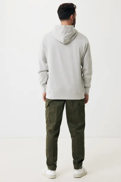 Iqoniq Yengo recycled cotton hoodie with sidepockets - iqoniq light heather grey