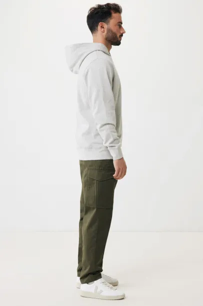 Iqoniq Yengo recycled cotton hoodie with sidepockets - iqoniq light heather grey