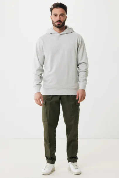 Iqoniq Yengo recycled cotton hoodie with sidepockets - iqoniq light heather grey