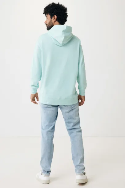 Iqoniq Yengo recycled cotton hoodie with sidepockets - iqoniq crushed mint
