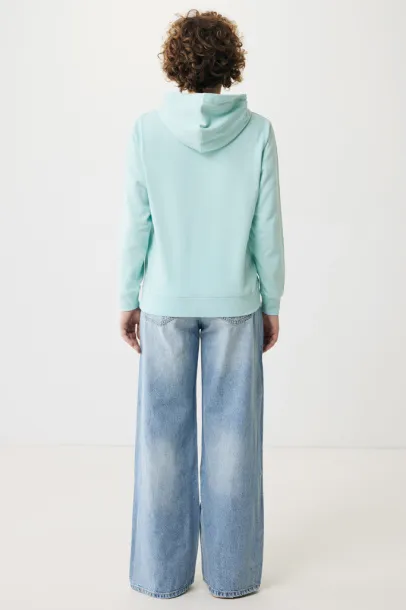 Iqoniq Yengo recycled cotton hoodie with sidepockets - iqoniq crushed mint