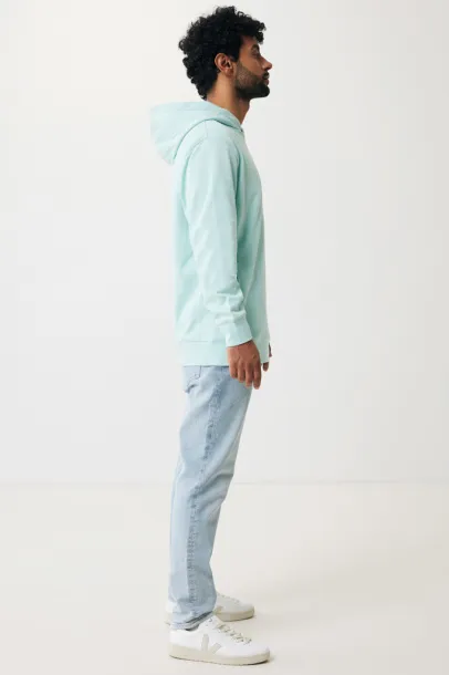Iqoniq Yengo recycled cotton hoodie with sidepockets - iqoniq crushed mint