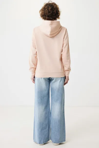 Iqoniq Yengo recycled cotton hoodie with sidepockets - iqoniq peach nectar