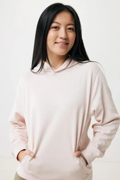 Iqoniq Yengo unisex hoodie od recikliranog pamuka s bočnim džepovima, 280 g/m² - iqoniq cloud pink
